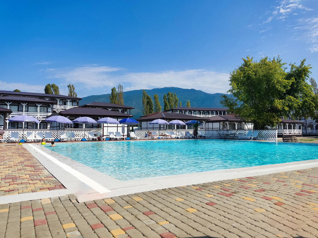 Front view of the hotel